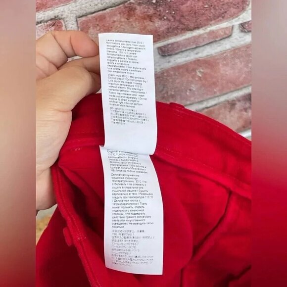 N°21  red capris jeans trousers size 26 - Picture 11 of 11